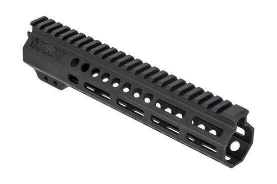 Sons of Liberty Gun Works Exo2 AR-15 handguard is 9.5in long, fully freefloated, and accepts M-LOK accessories